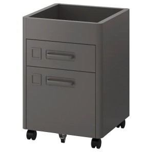 IKEA IDASEN Komoda na kółkach ciemnoszary 42x61 cm