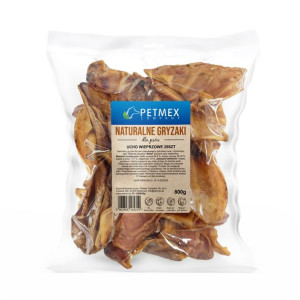 PETMEX Ucho wieprzowe gryzak naturalny 20szt