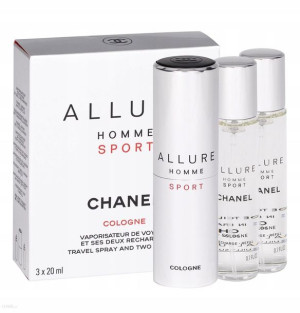 Chanel Allure Homme Sport Cologne edt60ml. Travel spray two refills 3x20ml.