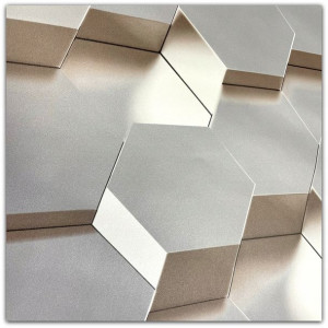 Tapety Tapeta 3d Hexagon Figury Geometryczne Szara