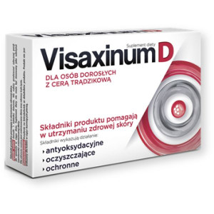 Visaxinum D dla osób dorosłych z cerą trądzikową, tabletki powlekane, 30szt