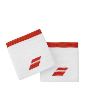 Frotka Babolat LOGO WRISTBAND biało-czerwona