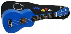 10w1 Zestaw Gitara Drewniane Ukulele Prezent Córki Syna Wnuczki Wnuka
