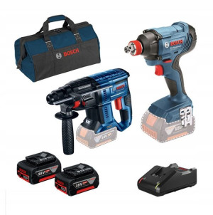 Bosch Zestaw Gbh180li+gdx180li+gba18v 2*4.0ah