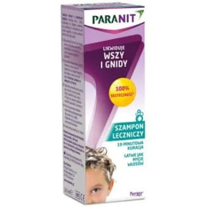 Paranit , szampon leczniczy likwidujący wszy i gnidy, 100 ml