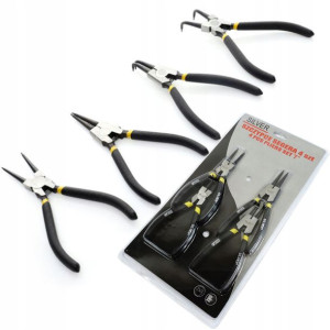Zestaw Szczypce Do Pierścieni Segera 7'' 180mm 4el