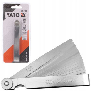 Yato Szczelinomierz 100mm 17listków 0,02-1 Yt-7220