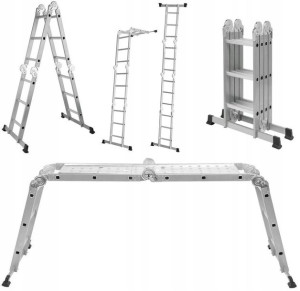 Drabina Wielofunkcyjna 5w1 4x3 Składana 150kg 3,4m