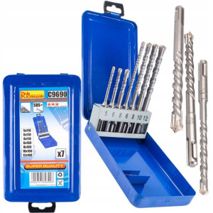 Wiertła Do Betonu Sds+ 5-12 Mm 7 Elem. X4 Metalowe