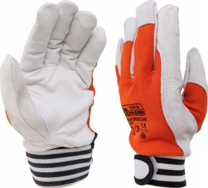 Rękawice Skóra Kozia Licowane Orange 10 Richmann