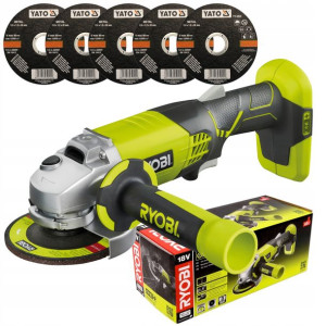 Ryobi Szlifierka Kątowa Akumul. R18ag 18v +5 Tarcz