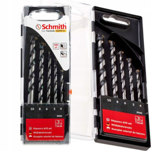 Wiertła Do Betonu Zestaw 5szt 4-10mm Schmith