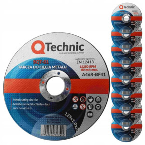 Schmith Zestaw 10 Tarcz Do Metalu 125x1 Q-technic
