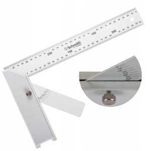 Schmith Kątownik Aluminiowy Z Kątomierzem 500mm
