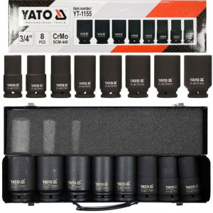 Yato Nasadki Udarowe Długie 3/4 8 Szt Yt-1155
