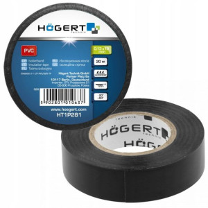 Hoegert Ht1p281 Taśma Izolacyjna Pvc, Czarna