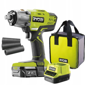 Klucz Udarowy Akum. Ryobi R18iw3-120s 2,0 + Torba