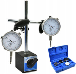 Czujnik Zegarowy Statyw Magnetyczny 0-10mm Zestaw