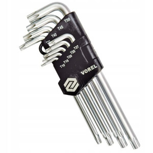 Vorel Yato Klucze Torx Security T10-t50 Cr-v 9 Szt