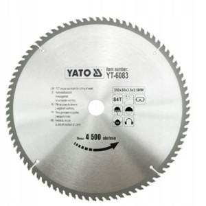 Tarcza Widiowa 350x84tx30 Mm Yt-6083 Yato
