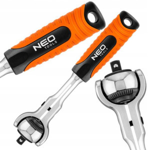 Neo Tools Grzechotka 1/4 360° 72t Crv 250mm 08-540