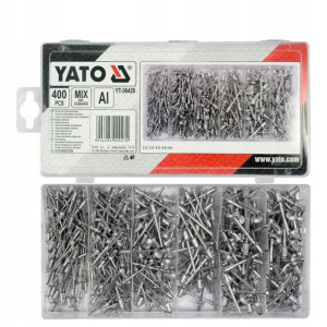 Yato Nity Zrywalne Aluminiowe Zestaw 4 Rozm 400szt