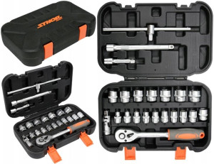 Zestaw Narzędziowy Klucze Nasadowe 3/8'' 22el
