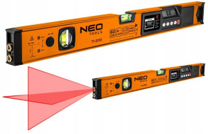 Neo Poziomnica Elektroniczna Lcd Laserowa Alu 60cm