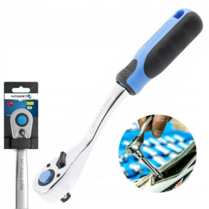 Grzechotka Odgięta 1/2'' Hogert Ht1r322 72 Zęby