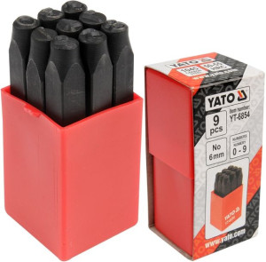 Yato Znaczniki Cyfrowe Numeratory 6mm Od 0 Do 9