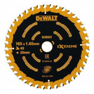 PIŁA TARCZOWA 165x20mm widia drewno DeWALT DT10640