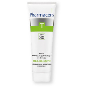Pharmaceris T Sebo-Moistatic, krem nawilż-kojący do twarzy, SPF 30, 50 ml