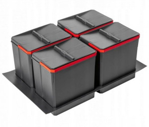 Kosz Na Śmieci Do 90 900 2x7l 2x15l Gtv Axispace Pb-as-900-4x15l
