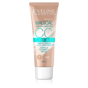 Podkład do twarzy Eveline CC Cream, matujący, 53 BEIGE, 30 ml