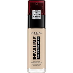 Podkład  L'Oréal Paris Infallible 24h Fresh Wear, 015 PORCELAIN, 30 ml