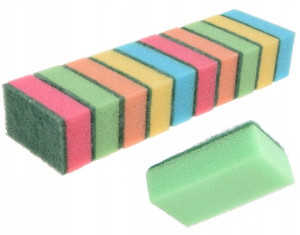 Zmywak kuchenny Gąbka do naczyń dwustronna 10 sztuk