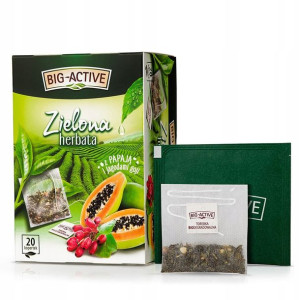 Herbata Zielona Big-Active Papaja z Goji 20tb