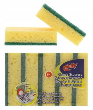 Zmywak kuchenny Gąbka do naczyń dwustronna 5 sztuk