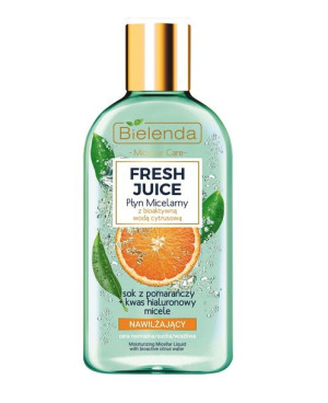 Fresh Juice płyn micelarny nawilżający z wodą cytrusową Pomarańcza 500ml