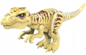 Klocki Dinozaur T-rex Dźwięki Figurka Ruchoma