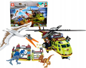 Klocki Park Dinozaurów Kecalkoatl Lot Helikopterem