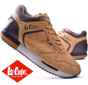 Buty Zimowe Męskie Lee Cooper camel ocieplane (LCJ-21-29-0643M) - 46