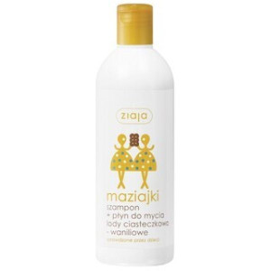 Ziaja Maziajki, szampon + płyn do mycia, lody ciasteczkowo-waniliowe, 400ml