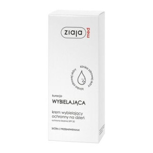 Ziaja Med Kuracja Wybielająca, krem wybielający ochronny n/d, SPF 20, 50 ml