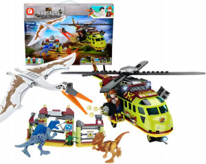 Klocki Park Dinozaurów Kecalkoatl Lot Helikopterem