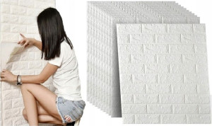 10x Zestaw Cegła Tapeta Samoprzylepna Naklejka Diy