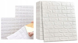 5 X Tapeta Cegła 3d Samoprzylepna Panele Diy 77x70