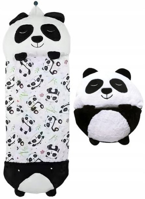 Śpiwór Dziecięcy Poduszka Śpiworek Panda 135x50 Cm