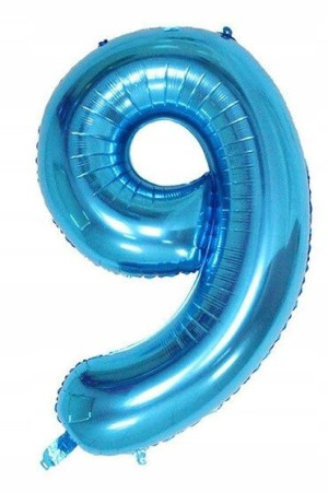 Balon Cyfra Numer 9 Urodziny Rocznica Duża 75 Cm