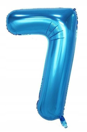 Balon Cyfra Numer 7 Urodziny Rocznica Duża 75 Cm